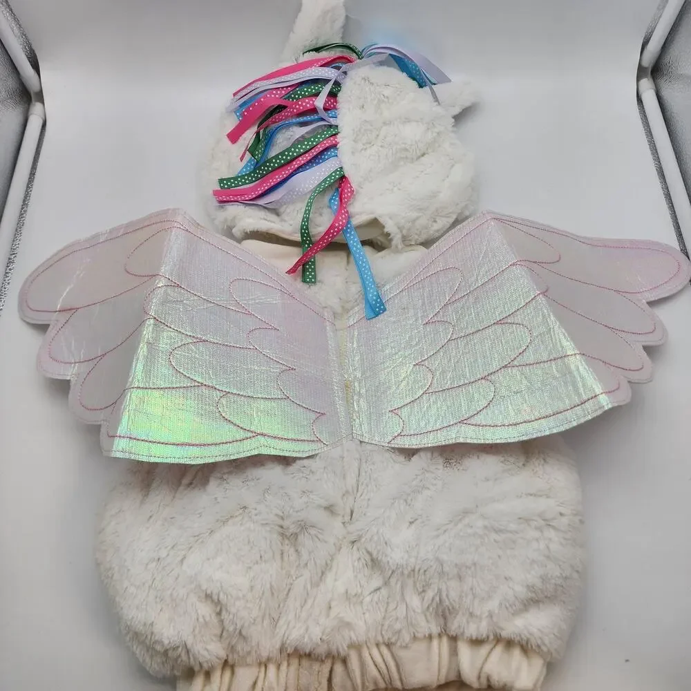 Magical Unicorn Infant Halloween Costume Baby Size 0-9 Months Bodysuit Wings